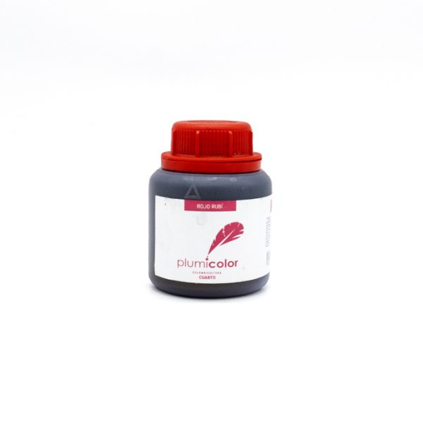 Cuarto de litro 1/4 250ml Rojo Rubí